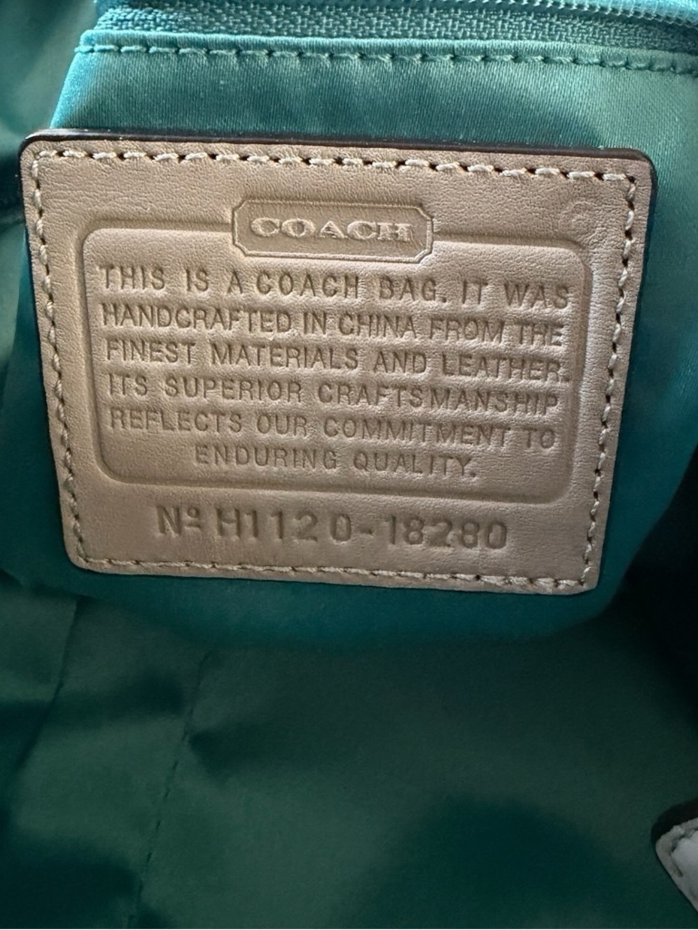 Coach Kristin Ecru Large Leather Hobo/Shoulder Bag - Picture 4 of 13